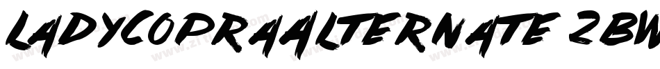 LadyCopraAlternate-2BW字体转换