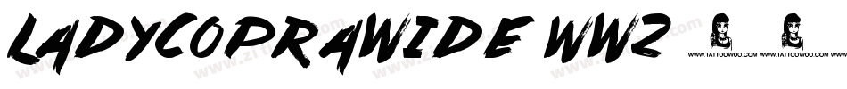 LadyCopraWide-wW2字体转换