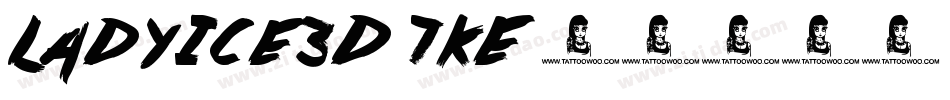 LadyIce3D-7KE字体转换