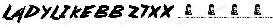 Ladylikebb-z7xX字体转换