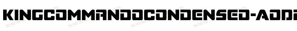 KingCommandoCondensed-AoD2字体转换