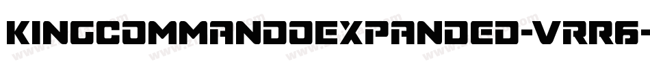 KingCommandoExpanded-VrR6字体转换
