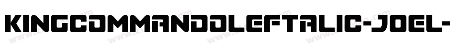 KingCommandoLeftalic-jOel字体转换