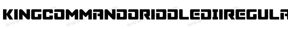KingCommandoRiddledIiRegular-6KAo字体转换
