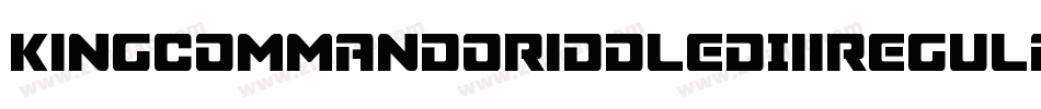 KingCommandoRiddledIiiRegular-9wJZ字体转换