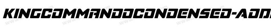 KingCommandoCondensed-AoD2字体转换