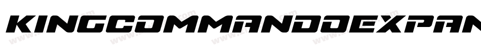KingCommandoExpanded-VrR6字体转换