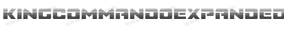 KingCommandoExpanded-VrR6字体转换
