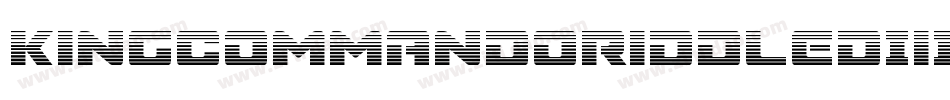 KingCommandoRiddledIiItalic-5MDL字体转换