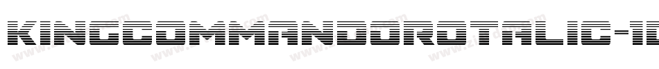 KingCommandoRotalic-1Bvj字体转换