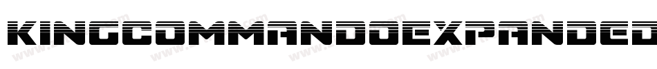 KingCommandoExpanded-VrR6字体转换