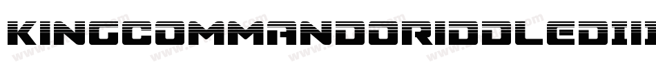 KingCommandoRiddledIiItalic-5MDL字体转换