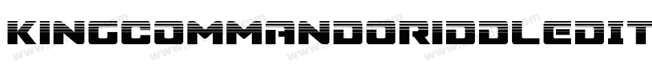 KingCommandoRiddledItalic-l32Z字体转换