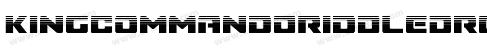 KingCommandoRiddledRegular-npwR字体转换