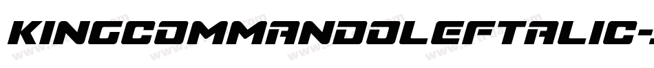 KingCommandoLeftalic-jOel字体转换