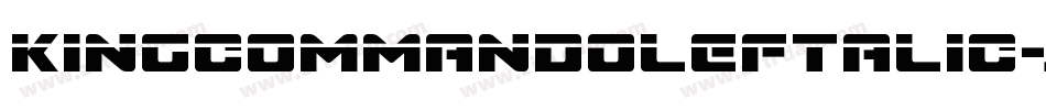 KingCommandoLeftalic-jOel字体转换