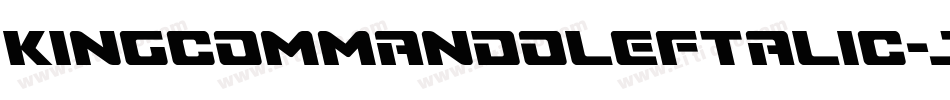 KingCommandoLeftalic-jOel字体转换