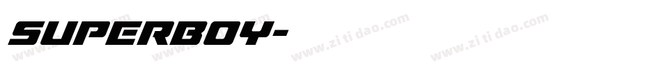SUPERBOY字体转换