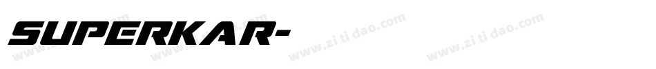 SUPERKAR字体转换