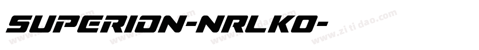 Superion-nRLKO字体转换