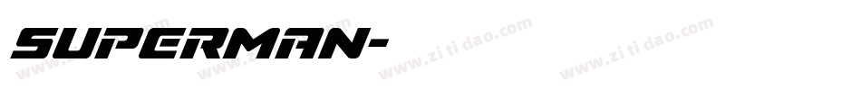 Superman字体转换