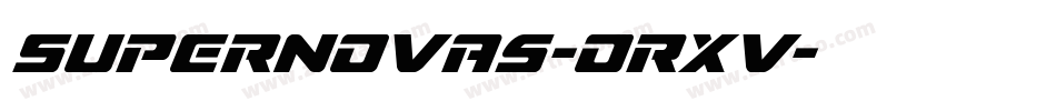 Supernovas-orxV字体转换
