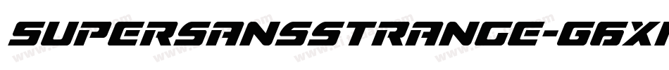 Supersansstrange-G6xP字体转换