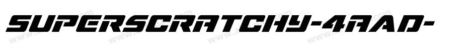 Superscratchy-4aAD字体转换