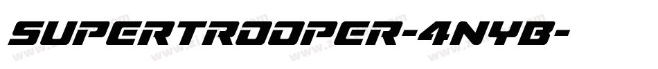 Supertrooper-4nYB字体转换