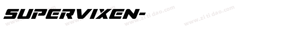 Supervixen字体转换