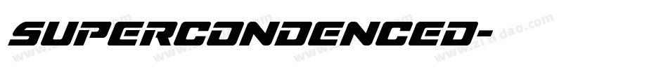supercondenced字体转换