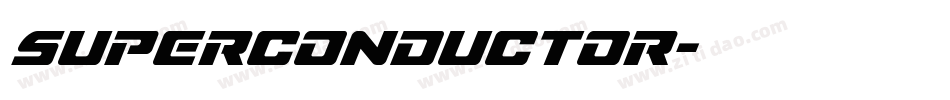 superconductor字体转换