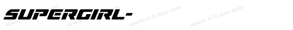 supergirl字体转换