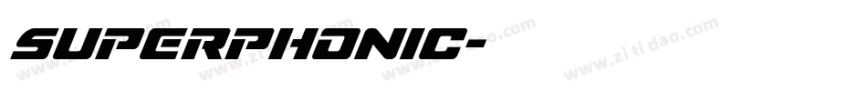 superphonic字体转换