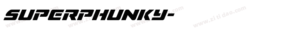 superphunky字体转换