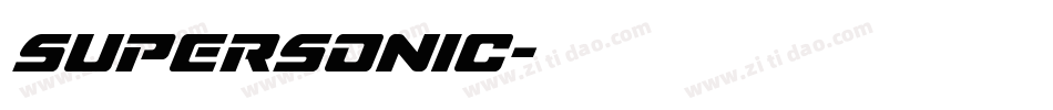 supersonic字体转换