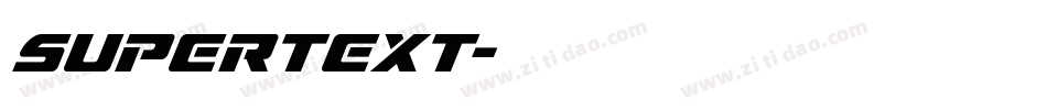 supertext字体转换