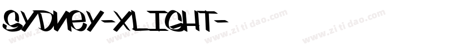 Sydney-Xlight字体转换