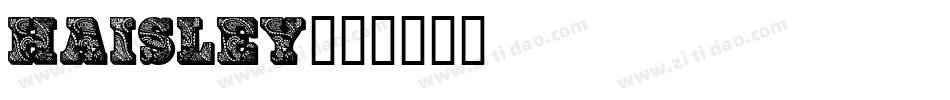 Haisley字体转换