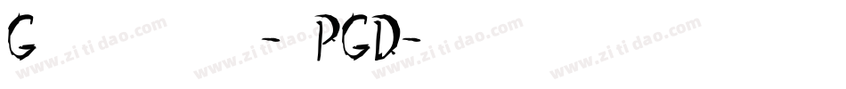 Ghostwalkerfree-lgPGD字体转换