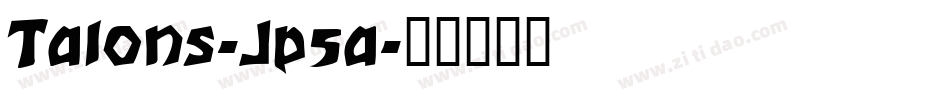 Talons-Jp5a字体转换