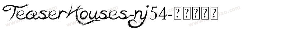 TeaserHouses-nj54字体转换