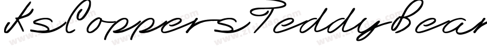 KsCoppersTeddyBearsRegular-KnOp字体转换