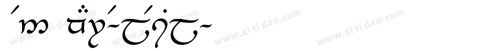 Tengwar-Elesil字体转换