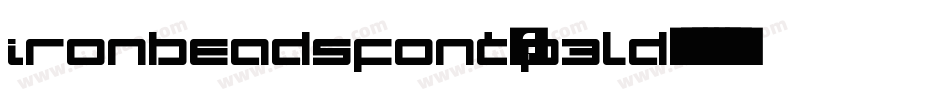 Ironbeadsfont-p3Ld字体转换