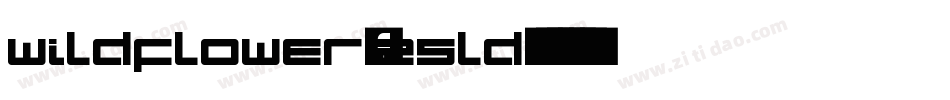 Wildflower-25ld字体转换