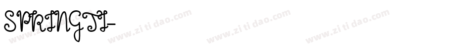 SPRINGTI字体转换