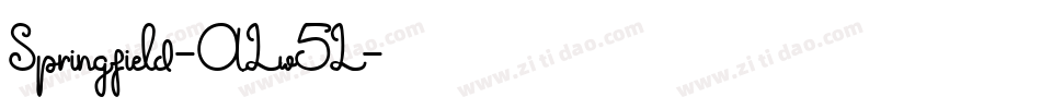 Springfield-ALw5L字体转换