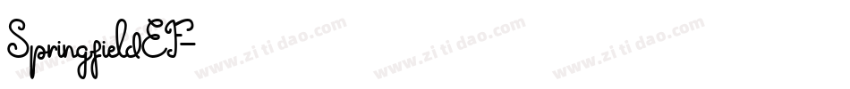 SpringfieldEF字体转换