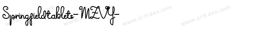 Springfieldtablets-MZVY字体转换